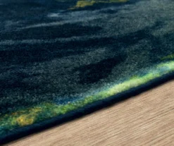 Mohawk Navy Western Hemisphere Earth Round Area Rug -Carpet Promotion 810559278 2