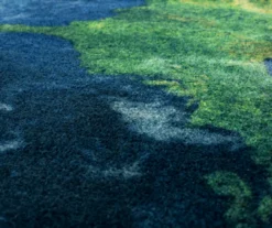 Mohawk Navy Western Hemisphere Earth Round Area Rug -Carpet Promotion 810559279 4