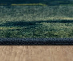 Mohawk Navy Western Hemisphere Earth Round Area Rug -Carpet Promotion 810559279 5