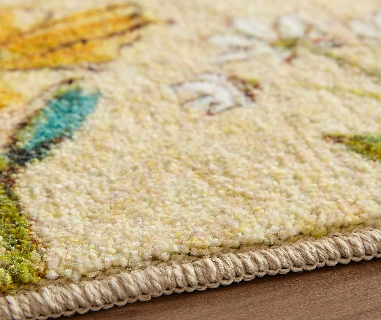 Spiced Beauties Cream & Jewel-Tone Floral Area Rug, (8' X 10') 5 Spiced Beauties Cream & Jewel-Tone Floral Area Rug, (8' X 10') - Image 5