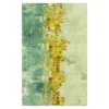 Dancing Stars Green & Blue Abstract Area Rug, (2' X 3')