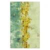 Dancing Stars Green & Blue Abstract Area Rug, (5' X 8')