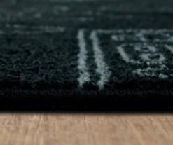 In Control Black & Teal Area Rug, (5' X 8') 16 In Control Black & Teal Area Rug, (5' X 8') -Carpet Promotion 810599722 A8 4