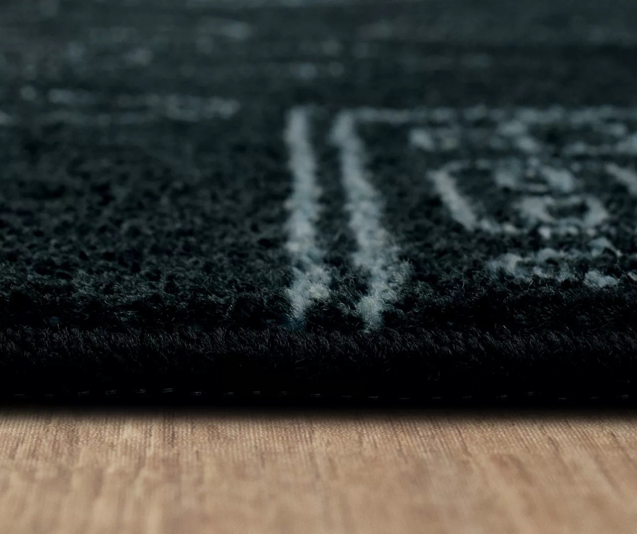 In Control Black & Teal Area Rug, (5' X 8') 8 In Control Black & Teal Area Rug, (5' X 8') - Image 8