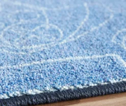 In Control Denim Blue & White Area Rug, (8' X 10') -Carpet Promotion 810599726 A8 4