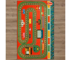Mohawk Red & Green Race Track Play Area Rug -Carpet Promotion 810599731 A0 2