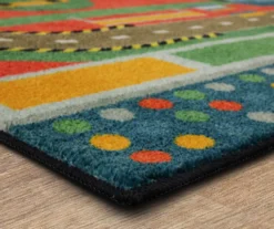 Mohawk Red & Green Race Track Play Area Rug -Carpet Promotion 810599732 A8 1 1