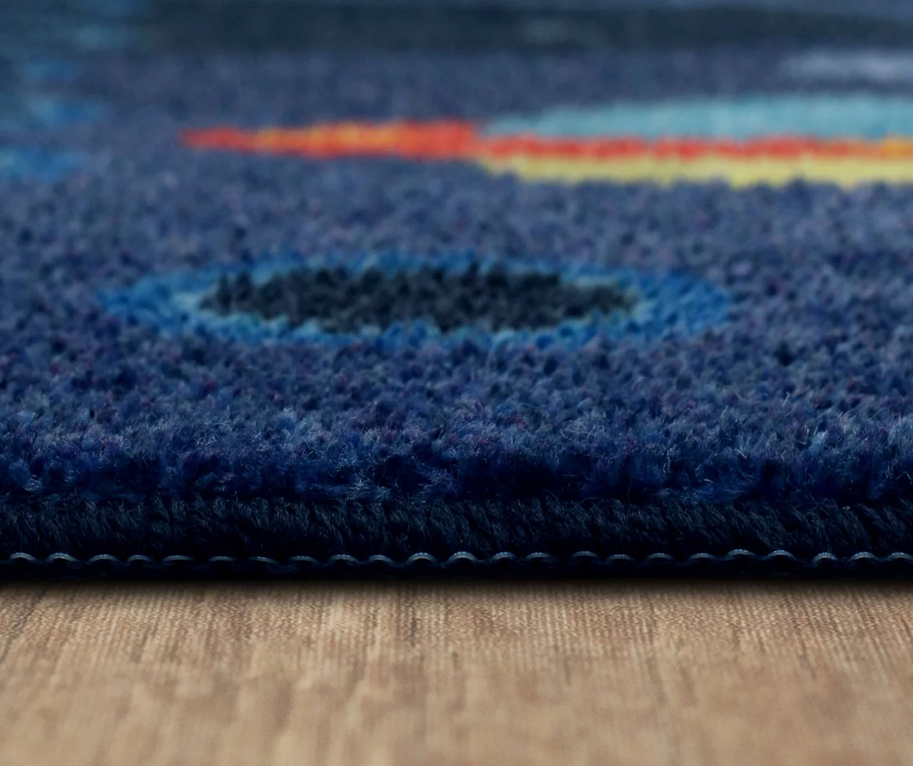 Navy & Yellow Space Rocket Play Area Rug, (8' X 10') 5 Navy & Yellow Space Rocket Play Area Rug, (8' X 10') - Image 5