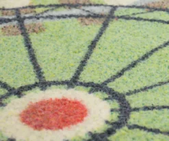 Green & Blue Train Tracks Play Area Rug, (5' X 8') -Carpet Promotion 810599739 A8 3