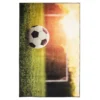 Soccer Goal Green & Tan Area Rug, (8' X 10')