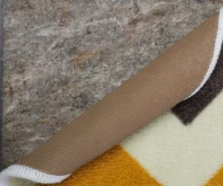 Mohawk Lucky Elephant Yellow & Charcoal Zigzag Stripe Area Rug -Carpet Promotion 810599745 A8 2 1