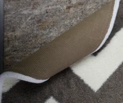 Little Lady Bug Red & Gray Zigzag Stripe Area Rug, (5' X 8') -Carpet Promotion 810599750 A8 2