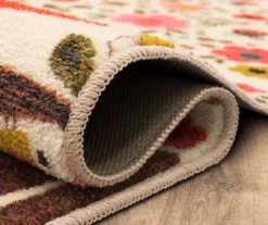 Mohawk Enchanted Forest Beige & Coral Area Rug -Carpet Promotion 810599752 A8 5