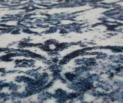 Portgate Cream & Blue Medallion Area Rug, (4' X 6') -Carpet Promotion 810599764 A8 3