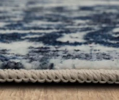 Portgate Cream & Blue Medallion Area Rug, (4' X 6') -Carpet Promotion 810599764 A8 4