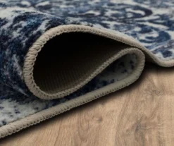 Portgate Cream & Blue Medallion Area Rug, (4' X 6') -Carpet Promotion 810599764 A8 5