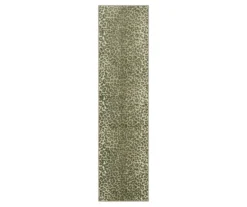 Gray & Tan Leopard Print Area Rug, (4' X 6')