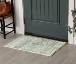 Mohawk Prale Cream & Blue Geometric Area Rug -Carpet Promotion 810599772 A0 4 1