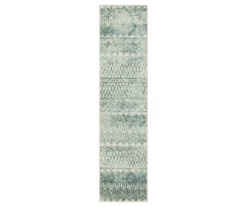 Mohawk Prale Cream & Blue Geometric Area Rug -Carpet Promotion 810599774 A0 1