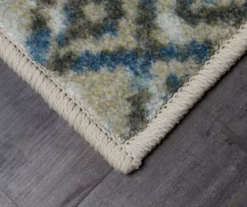 Mohawk Prale Cream & Blue Geometric Area Rug -Carpet Promotion 810599774 A8 1
