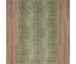 Gray & Tan Leopard Print Area Rug, (5' X 8') -Carpet Promotion 810599781 A0 2