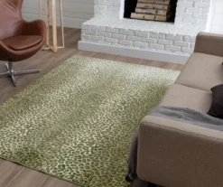 Gray & Tan Leopard Print Area Rug, (5' X 8') -Carpet Promotion 810599781 A0 6