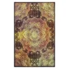 Mohawk Joliet Sunset & Black Floral Mandala Area Rug