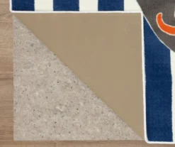 Mohawk Little Octopus Orange & Navy Stripe Area Rug -Carpet Promotion 810599809 A8 2