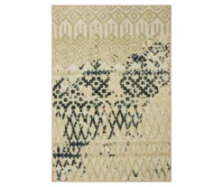 Mohawk Prale Beige & Black Geometric Area Rug