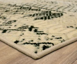 Mohawk Prale Beige & Black Geometric Area Rug -Carpet Promotion 810599815 A8 1