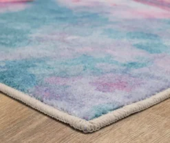 Purple & Pink Watercolor Butterfly Area Rug, (5' X 8') -Carpet Promotion 810599824 A8 1