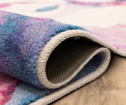 Purple & Pink Watercolor Butterfly Area Rug, (8' X 10') 11 Purple & Pink Watercolor Butterfly Area Rug, (8' X 10') -Carpet Promotion 810599825 A8 5