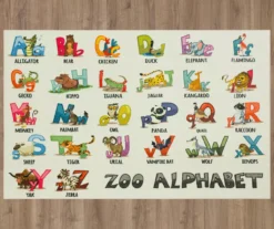 Mohawk Beige & Multi-Color Alphabet Zoo Area Rug -Carpet Promotion 810599827 A0 2