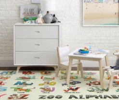 Beige & Multi-Color Alphabet Zoo Area Rug, (8' X 10') -Carpet Promotion 810599828 A0 3