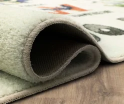 Beige & Multi-Color Alphabet Zoo Area Rug, (8' X 10') -Carpet Promotion 810599828 A8 5