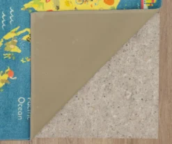 Mohawk Blue & Yellow Animal Map Area Rug -Carpet Promotion 810599831 A8 2