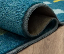 Mohawk Blue & Yellow Animal Map Area Rug -Carpet Promotion 810599831 A8 5