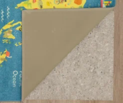 Blue & Yellow Animal Map Area Rug, (8' X 10') -Carpet Promotion 810599833 A8 2