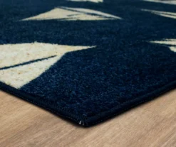Mohawk Navy & Beige Sailboats Area Rug -Carpet Promotion 810599835 A8 1