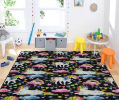 Unicorn Wish Black Multi-Color Area Rug, (5' X 8') -Carpet Promotion 810599840 A0 3