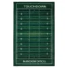 Green Football Yards Area Rug, (5' X 8')