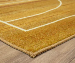 Mohawk Brown & White Basketball Court Area Rug -Carpet Promotion 810599848 A8 1