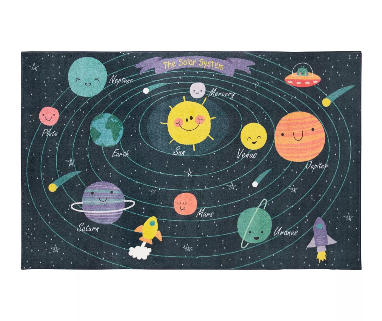 Mohawk Navy & Multi-Color Planetary System Area Rug 3 Mohawk Navy & Multi-Color Planetary System Area Rug - Image 3