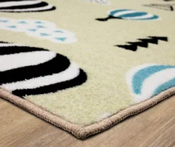 Mohawk Balloon Ride Cream & Blue Area Rug -Carpet Promotion 810599857 A8 1