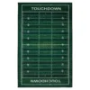 Green Football Yards Area Rug, (3' X 5')