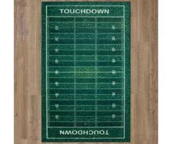 Green Football Yards Area Rug -Carpet Promotion 810599865 A0 2