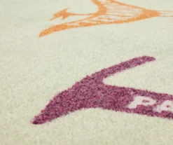 White & Multi-Color Dinosaurs Area Rug, (5' X 8') -Carpet Promotion 810599881 A8 3