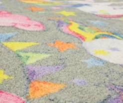 Mohawk Unicorn Wish Gray Multi-Color Area Rug -Carpet Promotion 810599887 A8 3