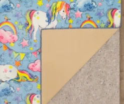 Unicorn Wish Blue Multi-Color Area Rug, (8' X 10') -Carpet Promotion 810599888 A8 2