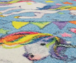 Unicorn Wish Blue Multi-Color Area Rug, (8' X 10') -Carpet Promotion 810599888 A8 3